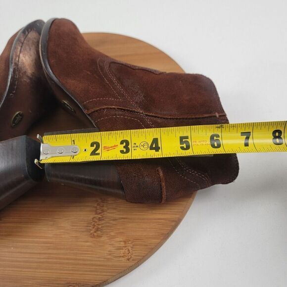 Frye Renee Womens Brown Suede Leather Zip Short Ankle Chukka Boots Booti… - Picture 11 of 14